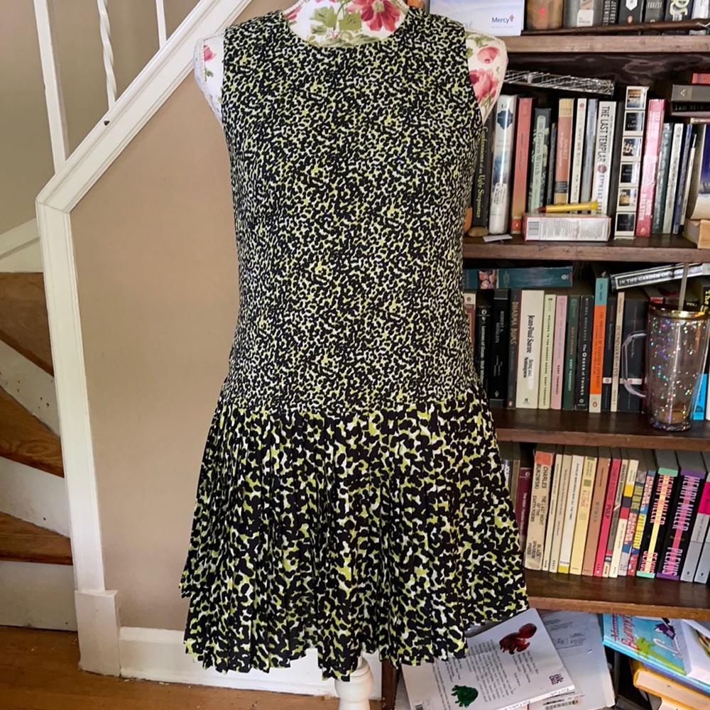 Mod Style Pleated Dress